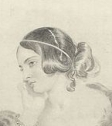 Портрет нарисованный на обложке одной из ее книг