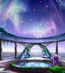 Кагая Ютака_7 Картина «Hearty Welcome (opal gate)» из серии « Celestial Exploring»