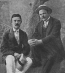 Поэты Я. Фихман и Х. Н. Бялик в Одессе. 1911 год.