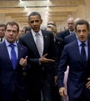 Дмитрий Медведев, Барак Обама и Николя Саркози