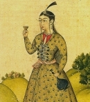Али-Наки. Женщина с кувшином и чашей. 1681г. Эрмитаж, Санкт Петербург.
