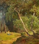 «Две девочки на поляне» 1867 год, холст, масло — частное собрание