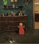 Аросениус_6_Интерьер, девочка у комода, 1907