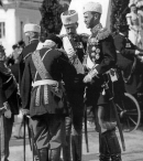 Коронационные торжества. Генерал-губернатор Москвы Великий князь Сергей Александрович (справа), рядом с ним - великий князь Павел Александрович. Фото май 1896 г.