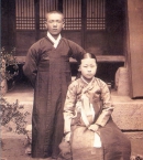 Чан Мен со своей супругой Ким Ок Юн 1916 г.