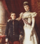 Мария Кристина с сыном Альфонсом III