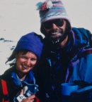 Вместе с женой Джен на вершине Эвереста, 1993 г.