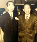 Со Чон Чжу_5 с писателем Ким Дон Ни, 1972 г.